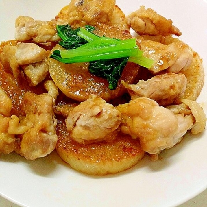 鶏もも肉と大根の☆和風ステーキ